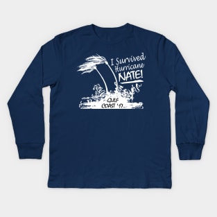 I survived Hurricane Nate Kids Long Sleeve T-Shirt